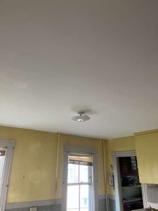 After: Kitchen ceiling repaired.